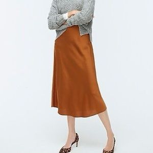 J.Crew satin skirt